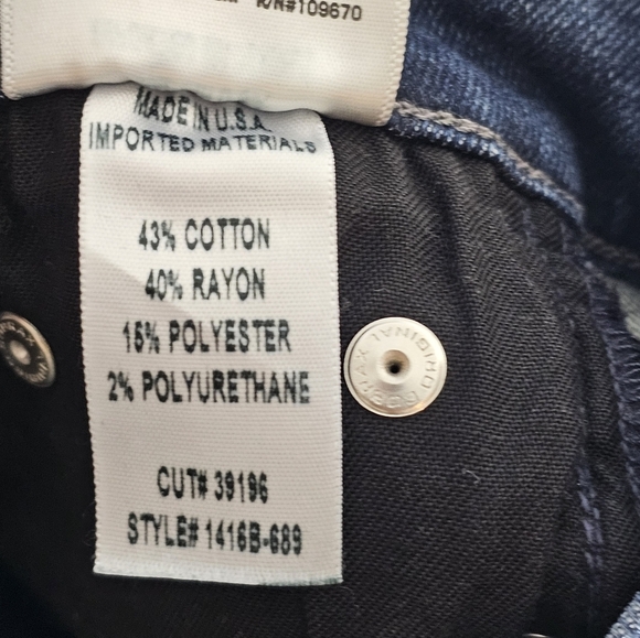 Citizens Of Humanity High Rise Skinny Dark Blue Denim Jeans 27 Preowned - Picture 7 of 7